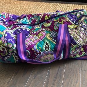 Vera Bradley Heather pattern Overnight Duffle Bag